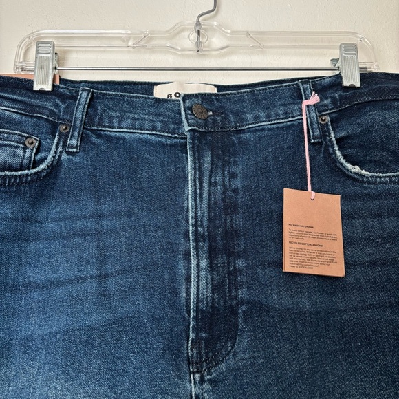 Boden High Rise Classic Slim Jeans Size W32xL32 NEW Blue Tapered Leg Raw Hem - Picture 4 of 16